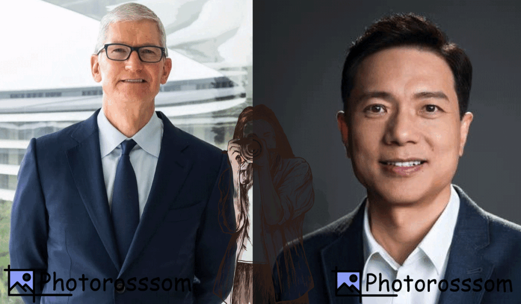 Tim Cook and Robin Li