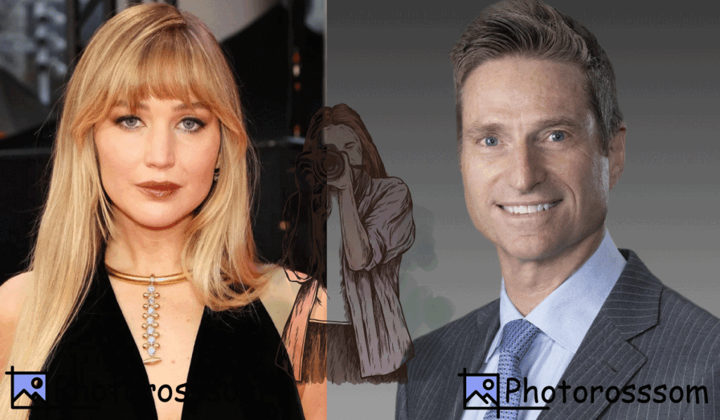 Jennifer Lawrence and Jim Taiclet