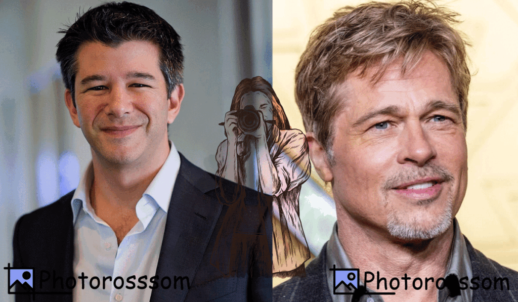Travis Kalanick and Brad Pitt