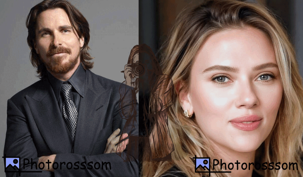 Christian Bale and Scarlett Johansson
